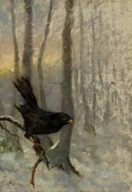 unknow artist Bird on a Three Branch Norge oil painting art